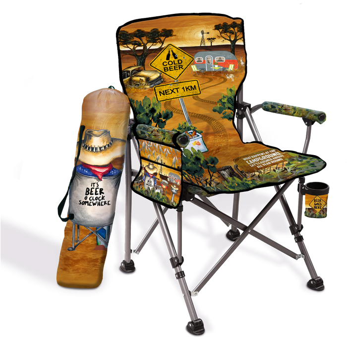 Anywhere Chair - Campfire Beers Foldable Camp Chair