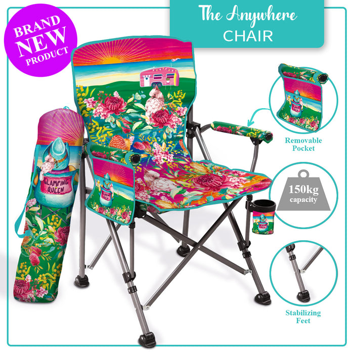 Anywhere Chair - Glamping Queen Foldable Camp Chair