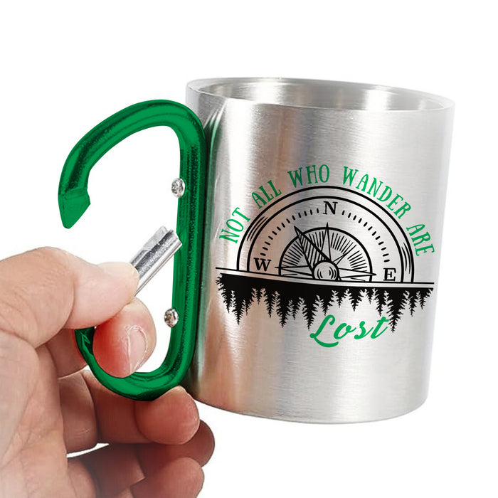 Carabiner Mug - Stainless Steel Camping Cup