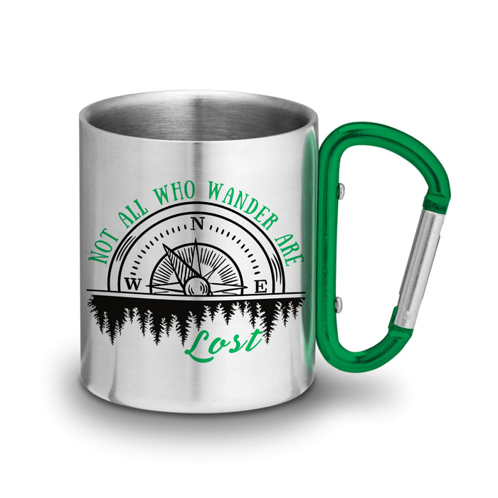 Carabiner Mug - Stainless Steel Camping Cup