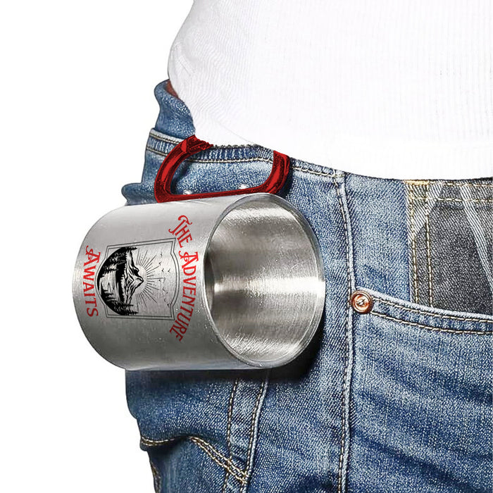 Carabiner Mug - Stainless Steel Camping Cup