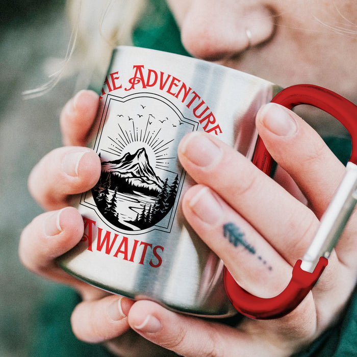 Carabiner Mug - Stainless Steel Camping Cup