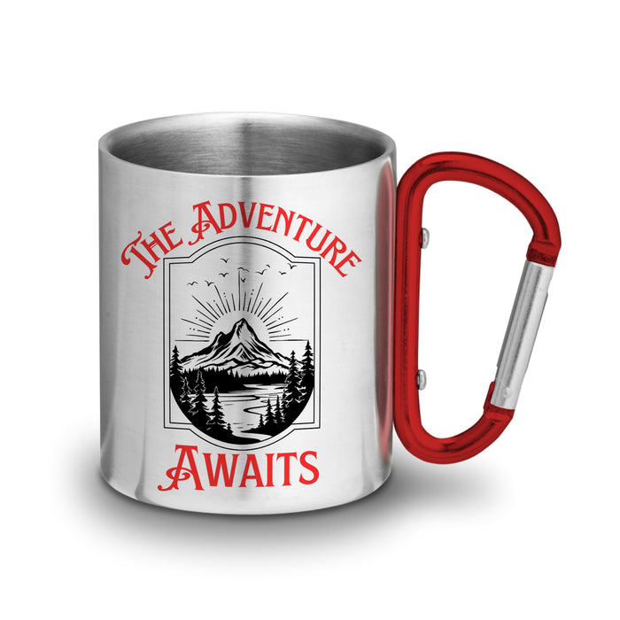 Carabiner Mug - Stainless Steel Camping Cup