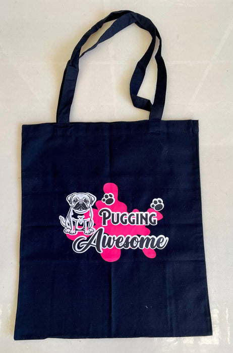 Pug Tote Bags - Cotton, Custom Crafted, Individual and Unique