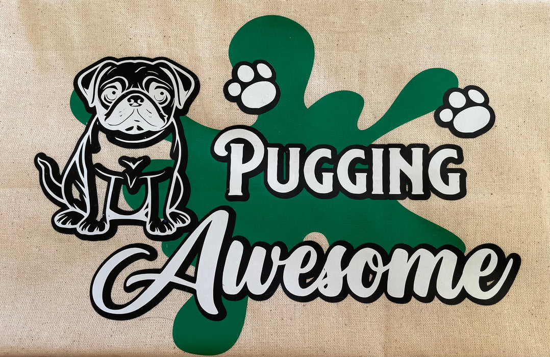 Pug Tote Bags - Cotton, Custom Crafted, Individual and Unique