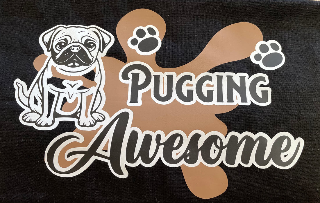 Pug Tote Bags - Cotton, Custom Crafted, Individual and Unique