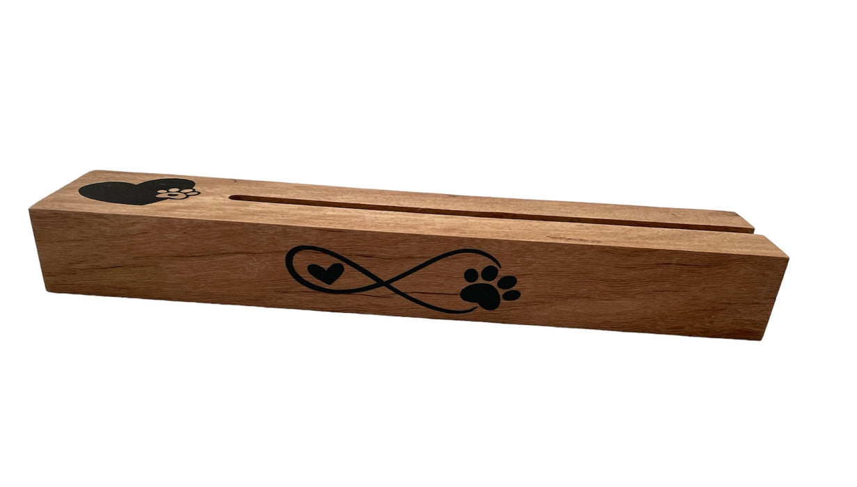 Timber Sign/Card/Photo Holder - Paw-fect