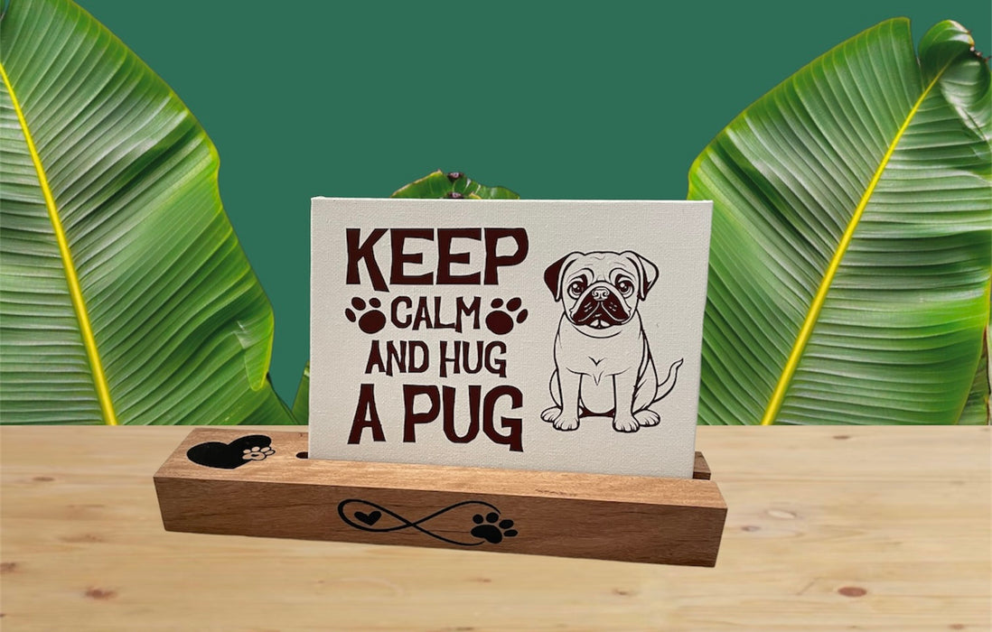 Canvas Signs - Pug Range 12.7cm x 17.8cm