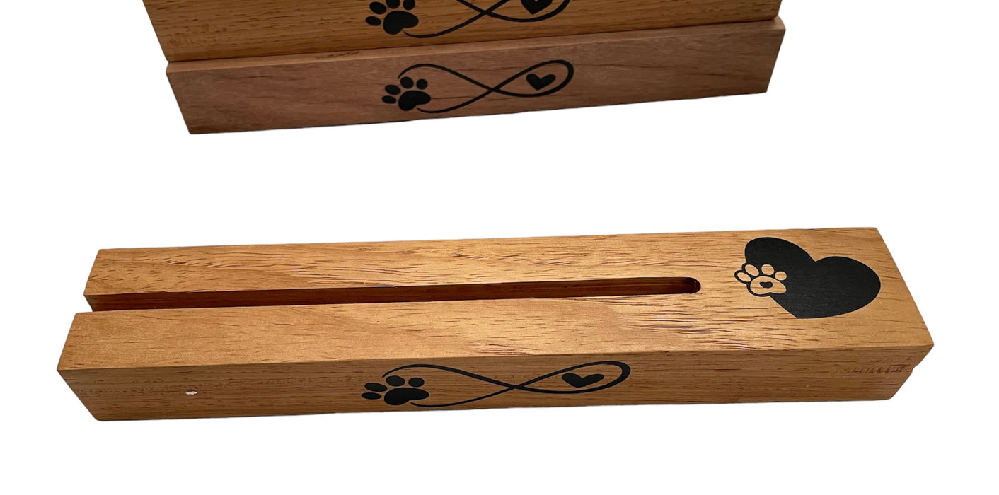 Timber Sign/Card/Photo Holder - Paw-fect