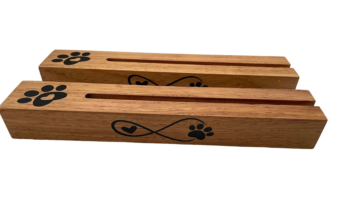 Timber Sign/Card/Photo Holder - Paw-fect