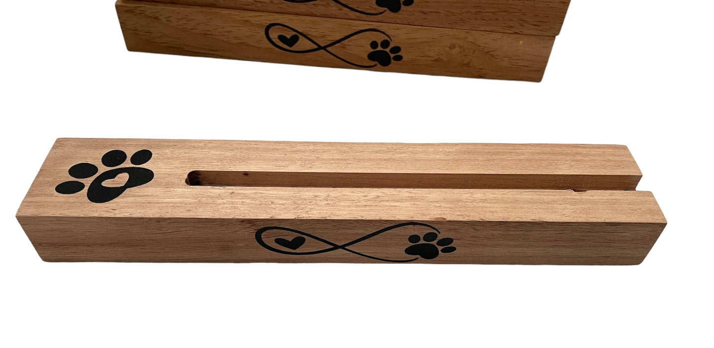 Timber Sign/Card/Photo Holder - Paw-fect