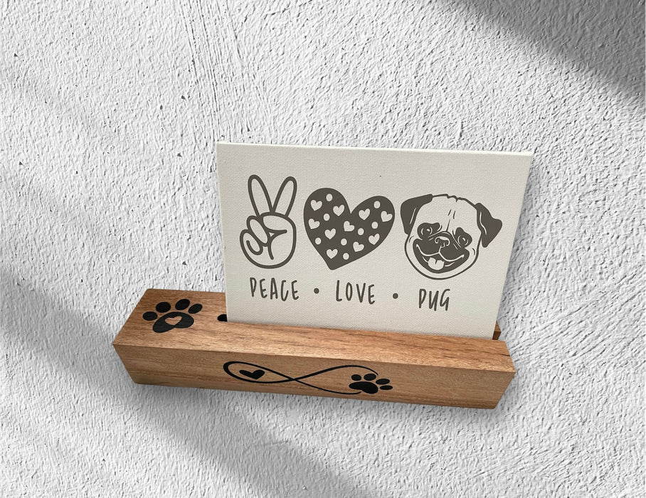 Timber Sign/Card/Photo Holder - Paw-fect